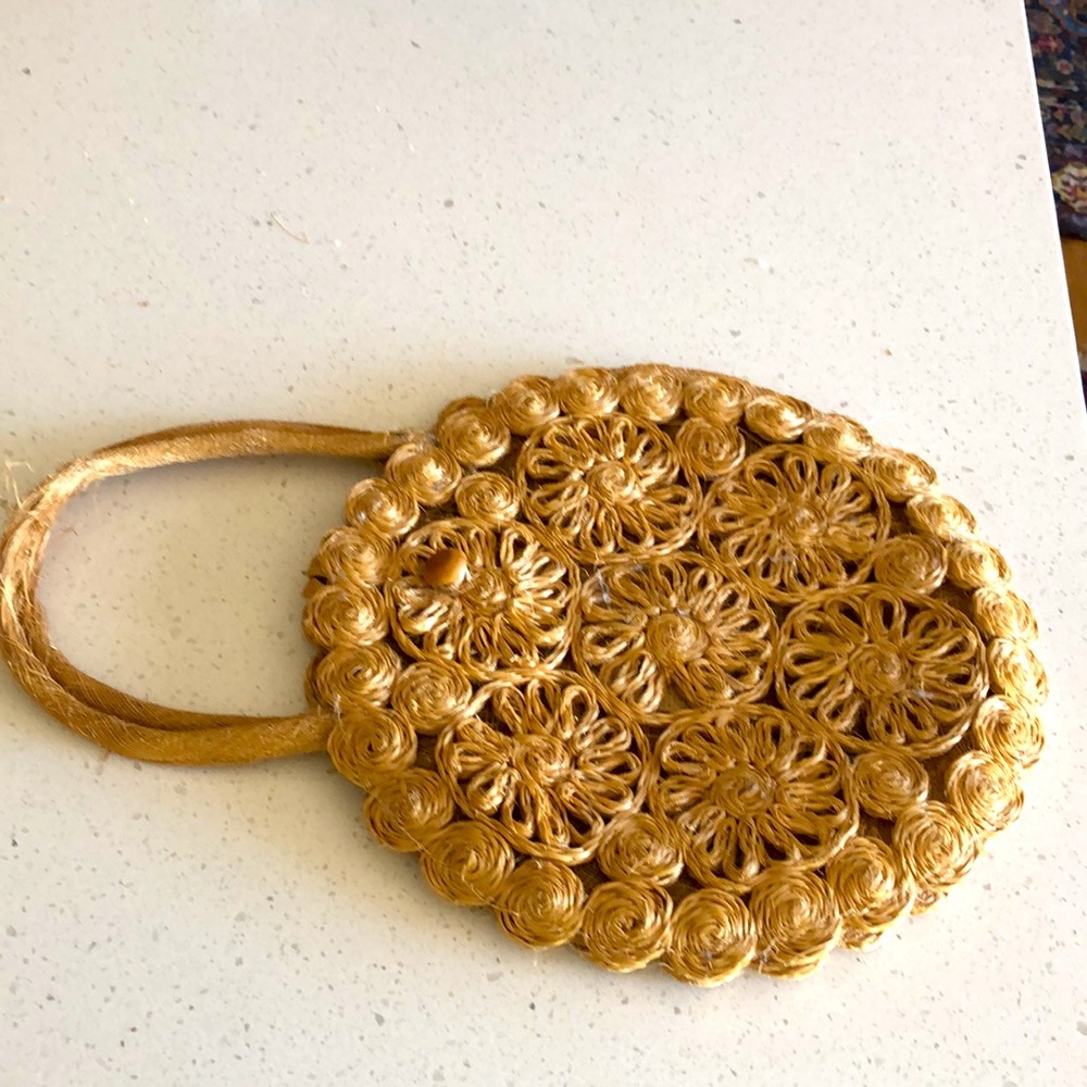 Vintage hemp handbag